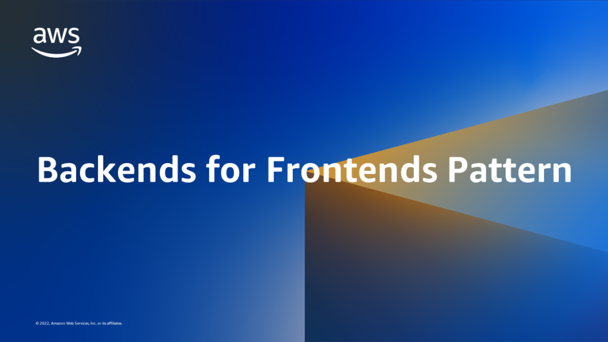 Backends for Frontends Pattern | Amazon Web Services